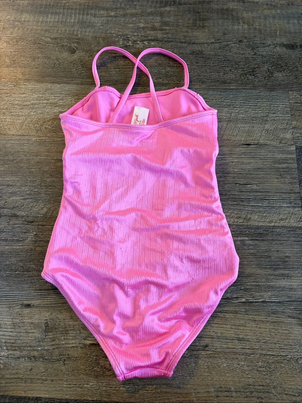 Cat & Jack Bright Pink Girls' One-Piece Swimsuit with Front Cutout
